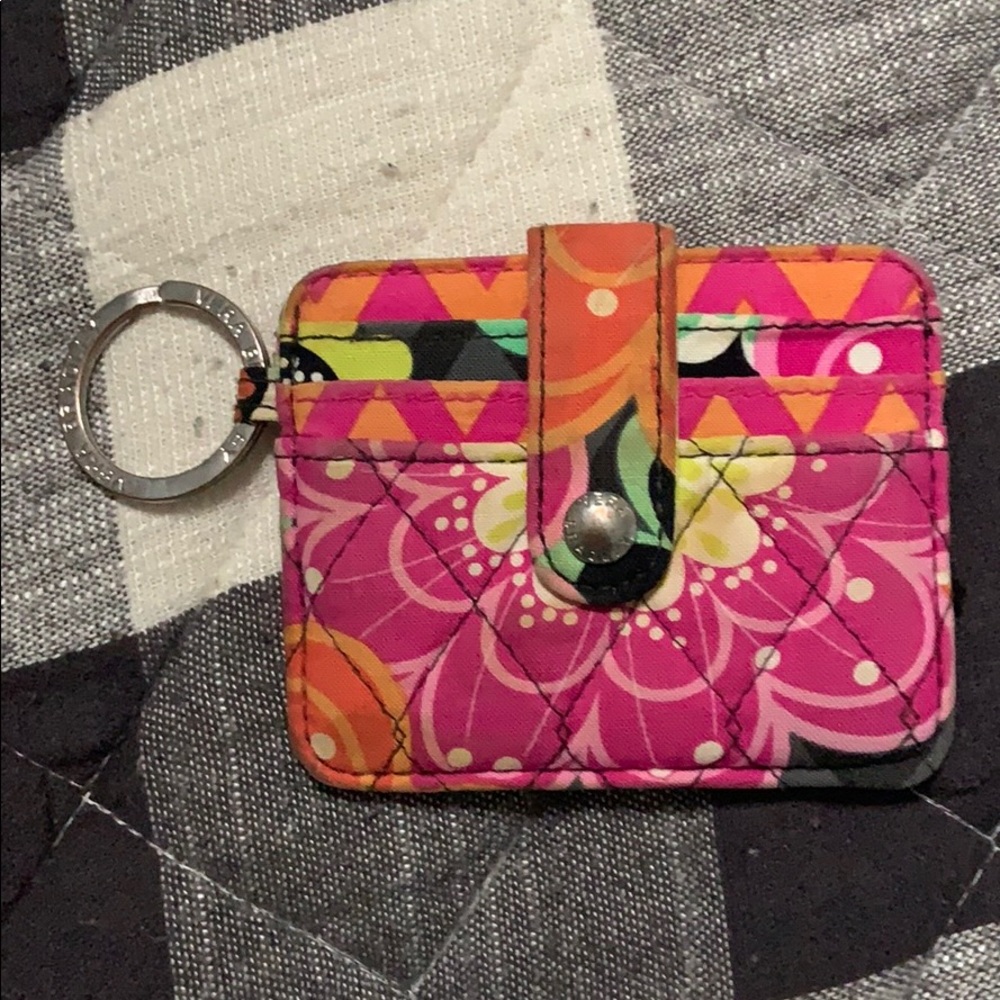 Vera Bradley key ring card holder